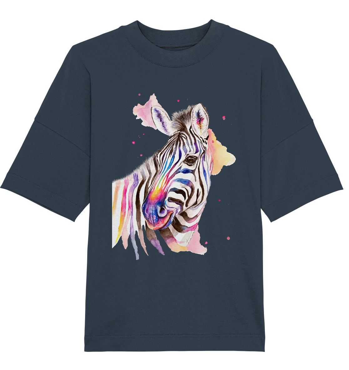 Buntes Zebra - Organic Oversize Shirt