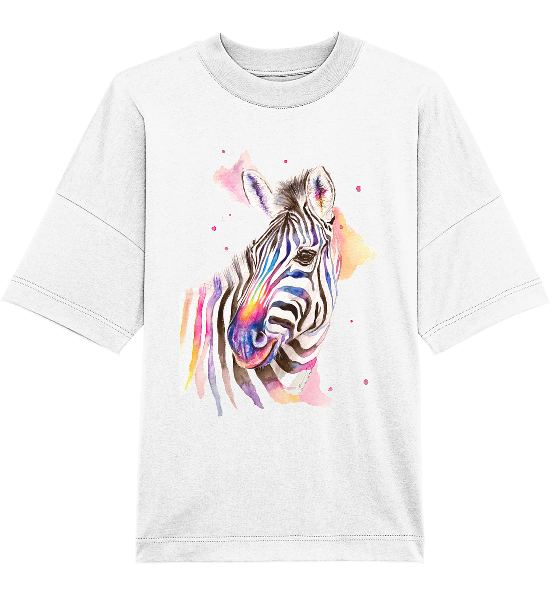 Buntes Zebra - Organic Oversize Shirt