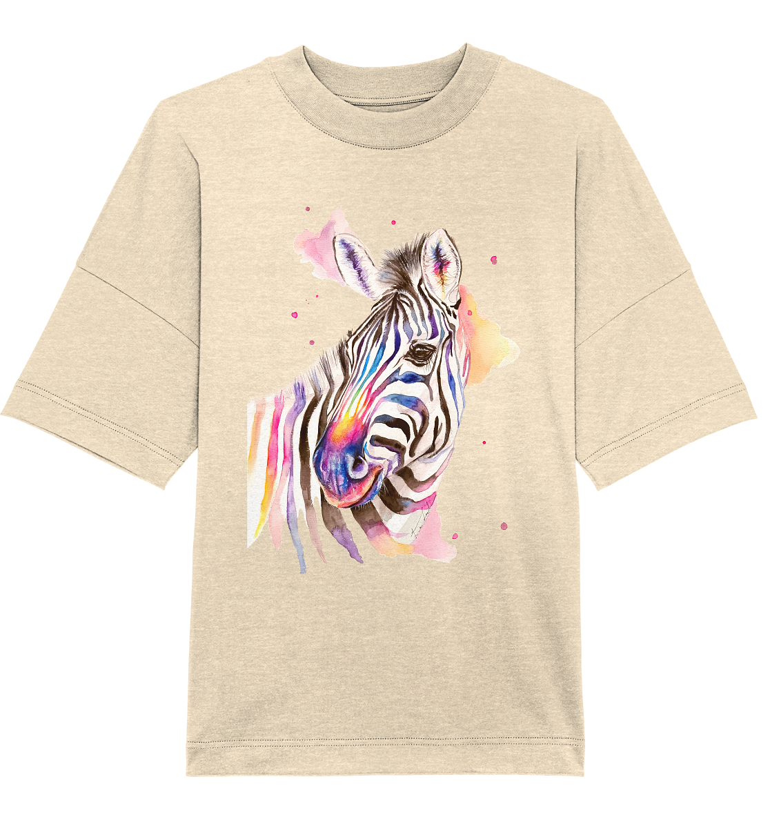 Buntes Zebra - Organic Oversize Shirt