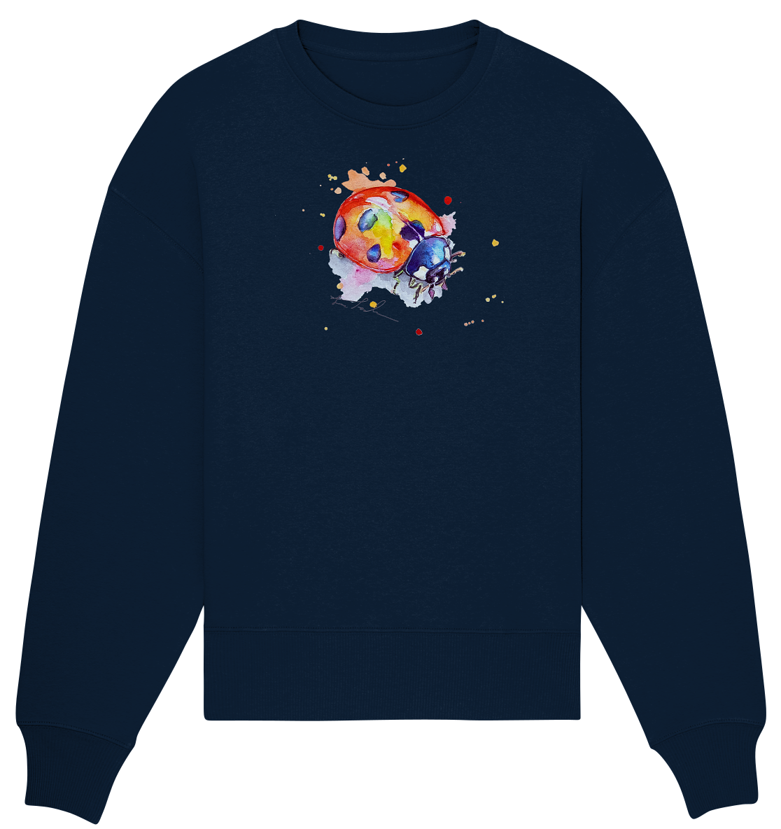 Bunter Marienkäfer - Organic Oversize Sweatshirt