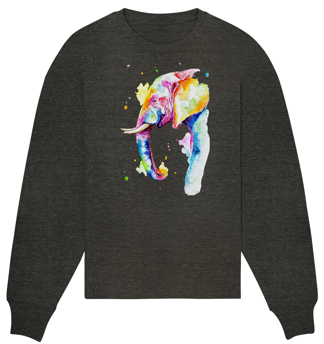 Bunter Elefant - Organic Oversize Sweatshirt