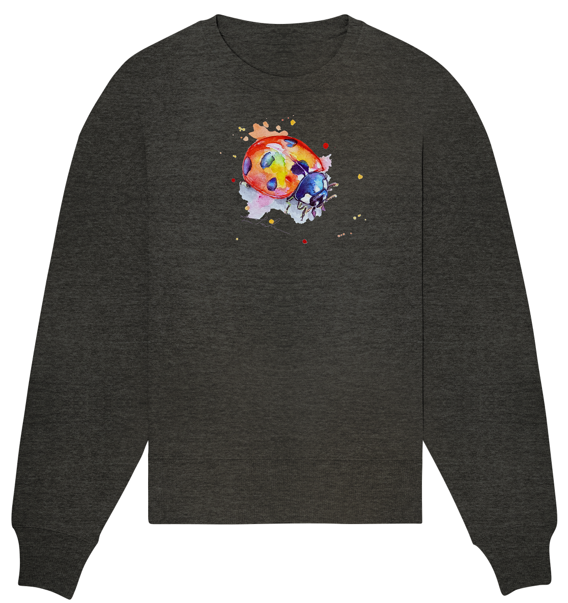 Bunter Marienkäfer - Organic Oversize Sweatshirt