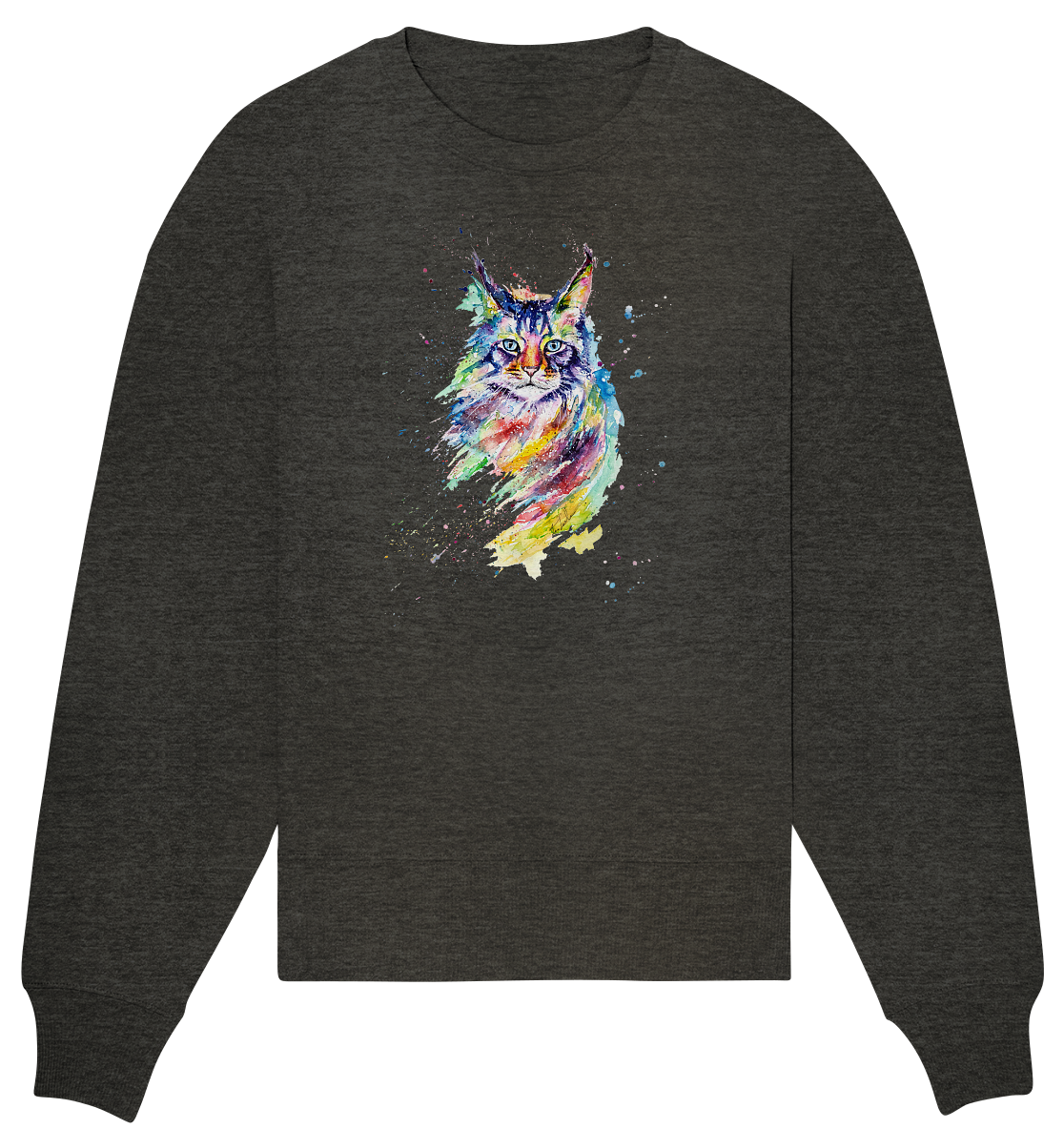 Bunte Katze - Organic Oversize Sweatshirt