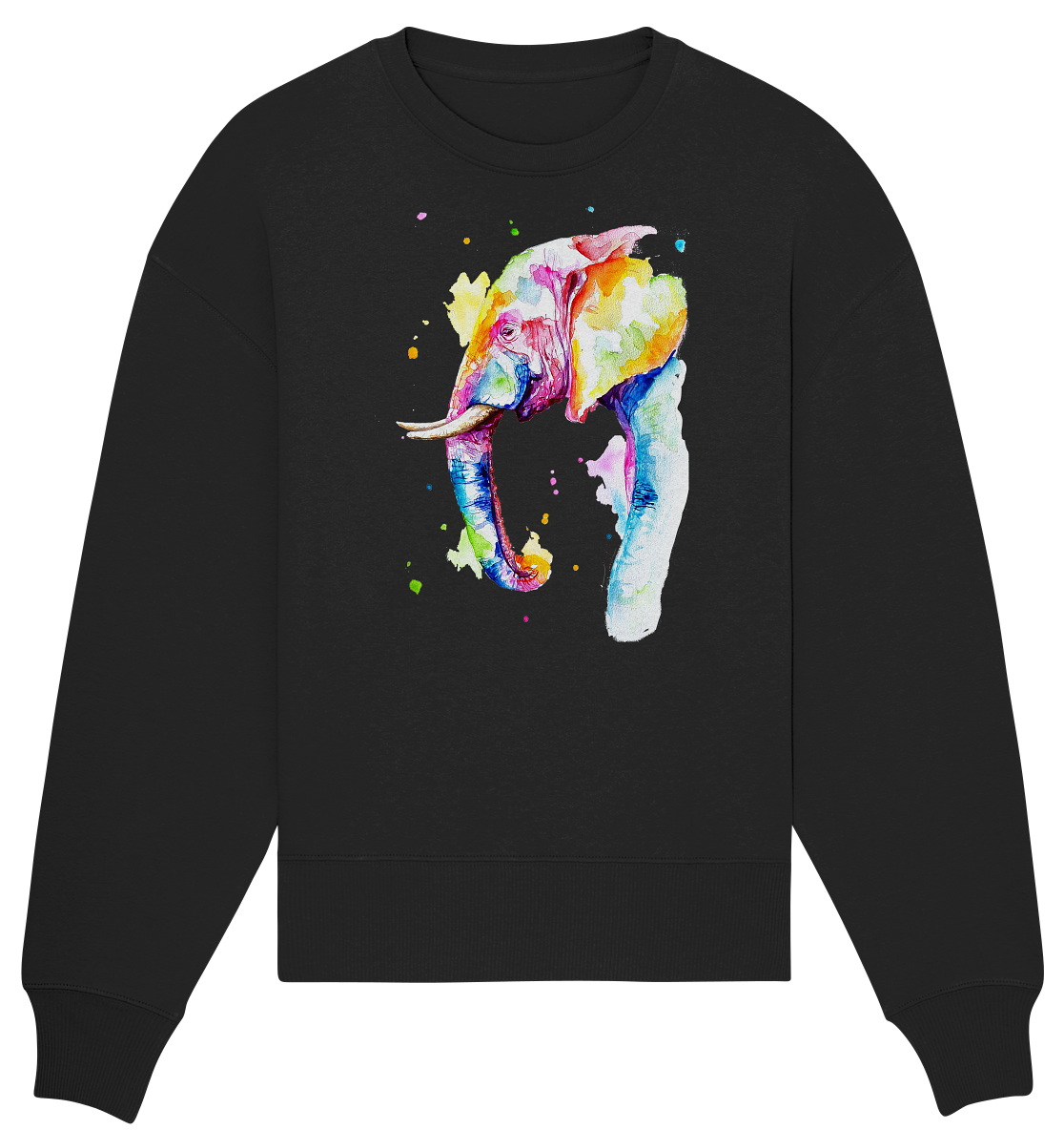 Bunter Elefant - Organic Oversize Sweatshirt