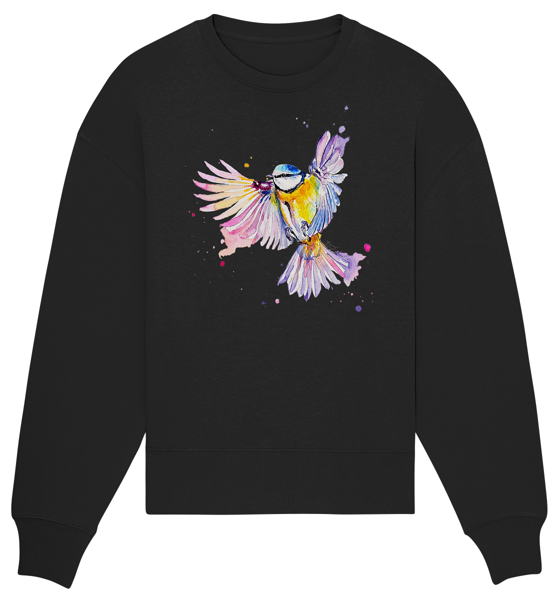 Motiv Blaumeise - Organic Oversize Sweatshirt