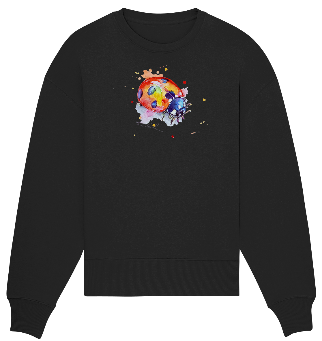 Bunter Marienkäfer - Organic Oversize Sweatshirt