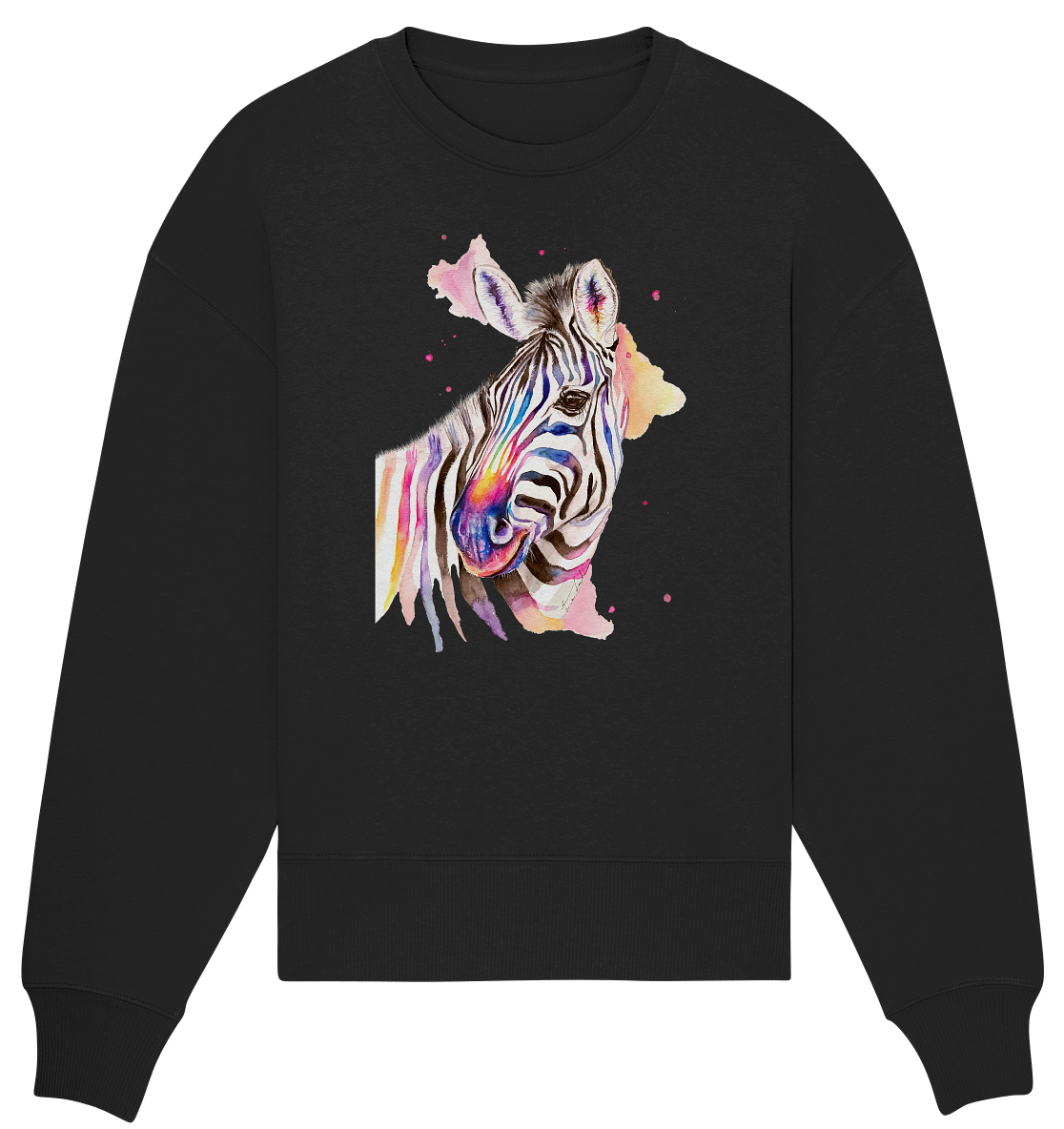 Buntes Zebra - Organic Oversize Sweatshirt