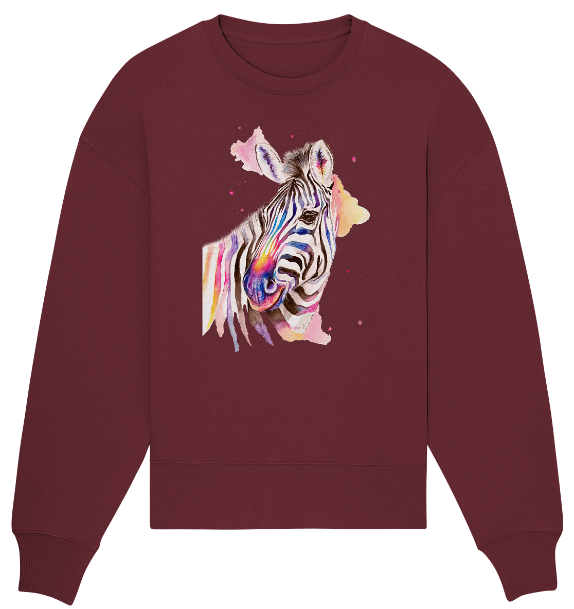 Buntes Zebra - Organic Oversize Sweatshirt