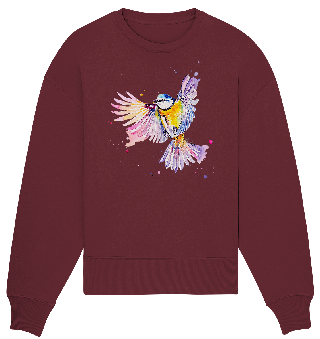 Motiv Blaumeise - Organic Oversize Sweatshirt