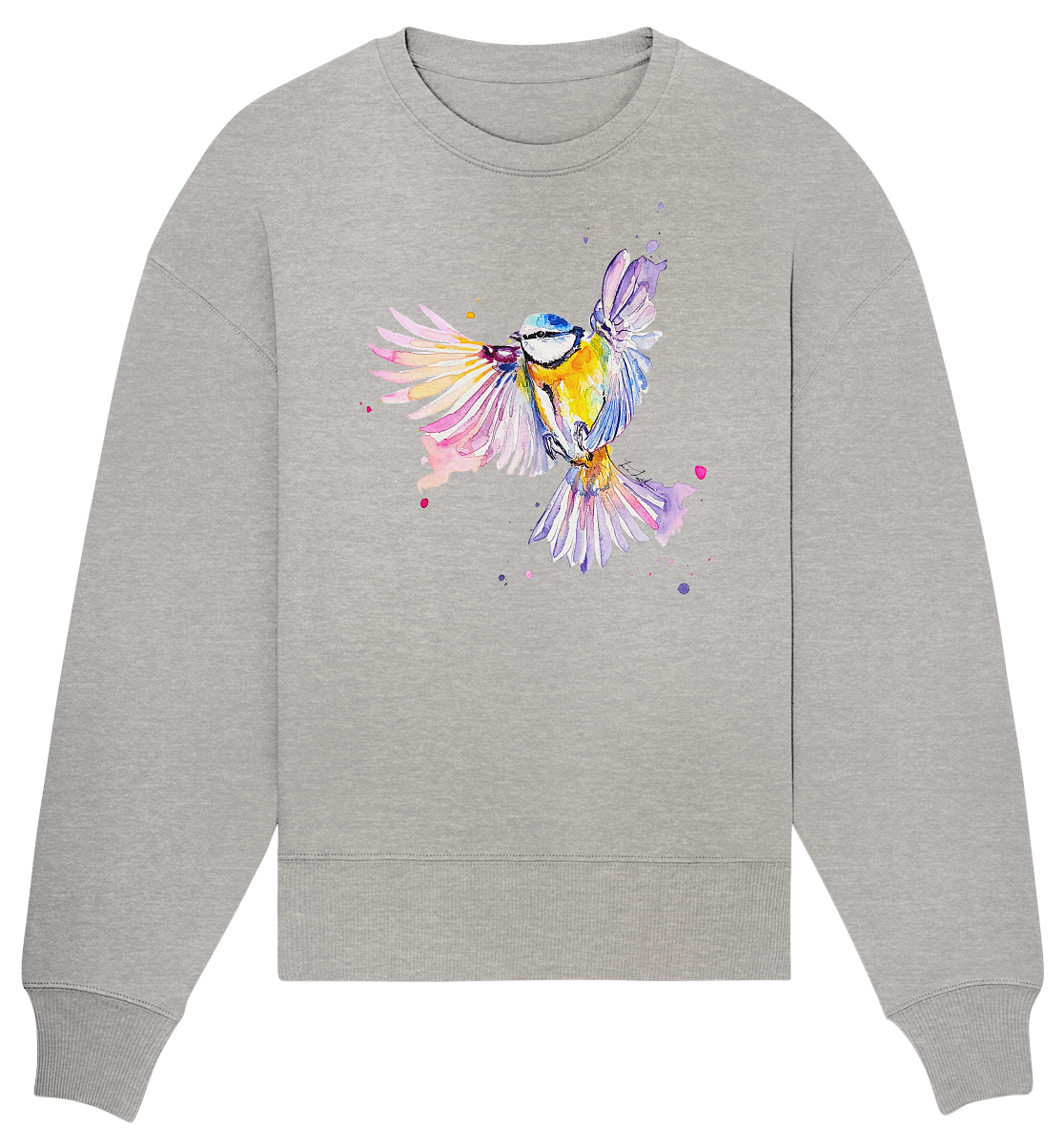 Motiv Blaumeise - Organic Oversize Sweatshirt