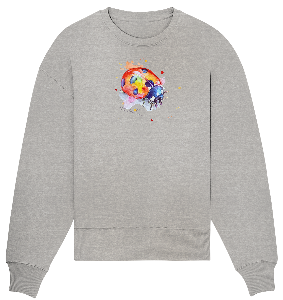 Bunter Marienkäfer - Organic Oversize Sweatshirt