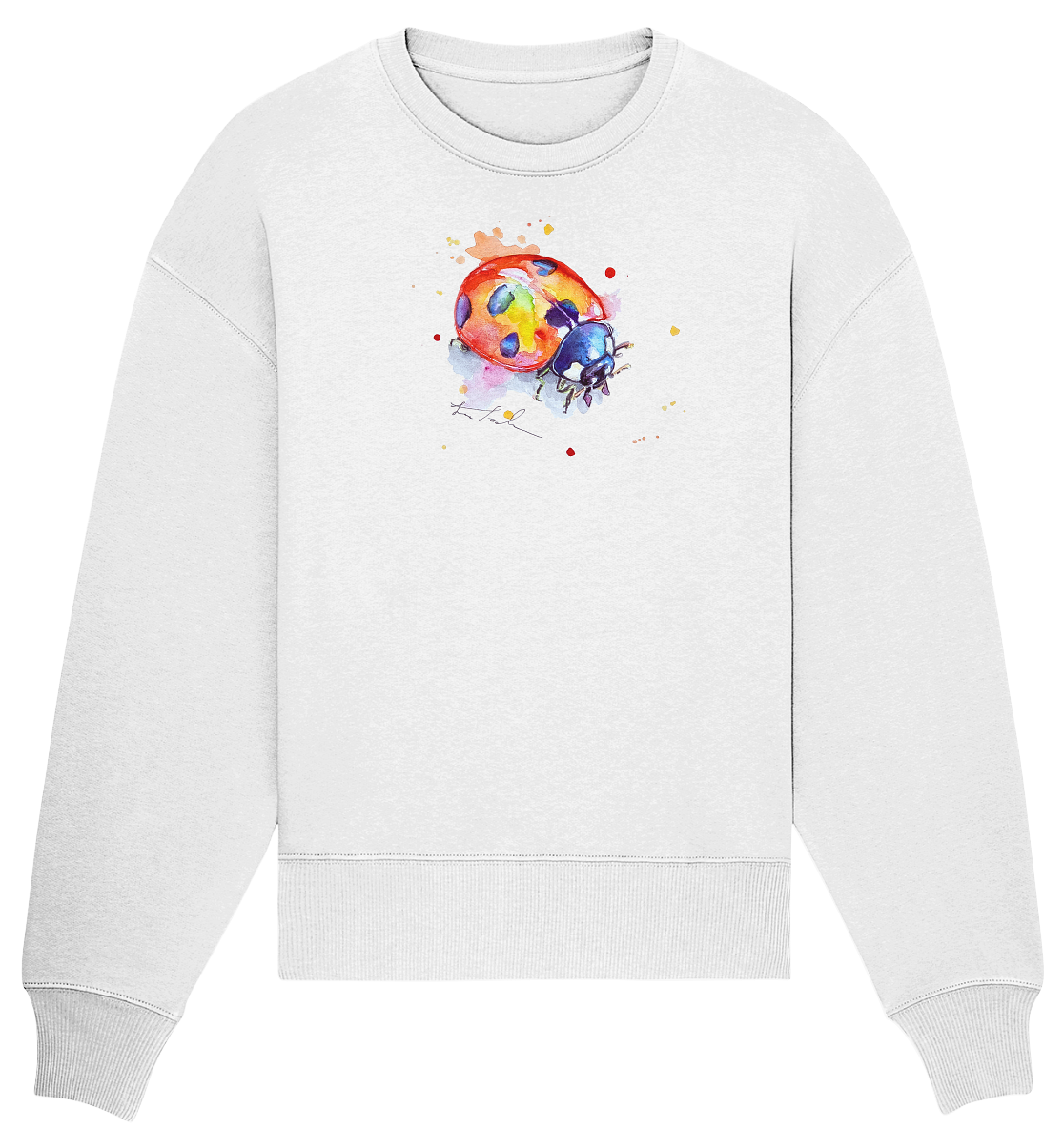 Bunter Marienkäfer - Organic Oversize Sweatshirt