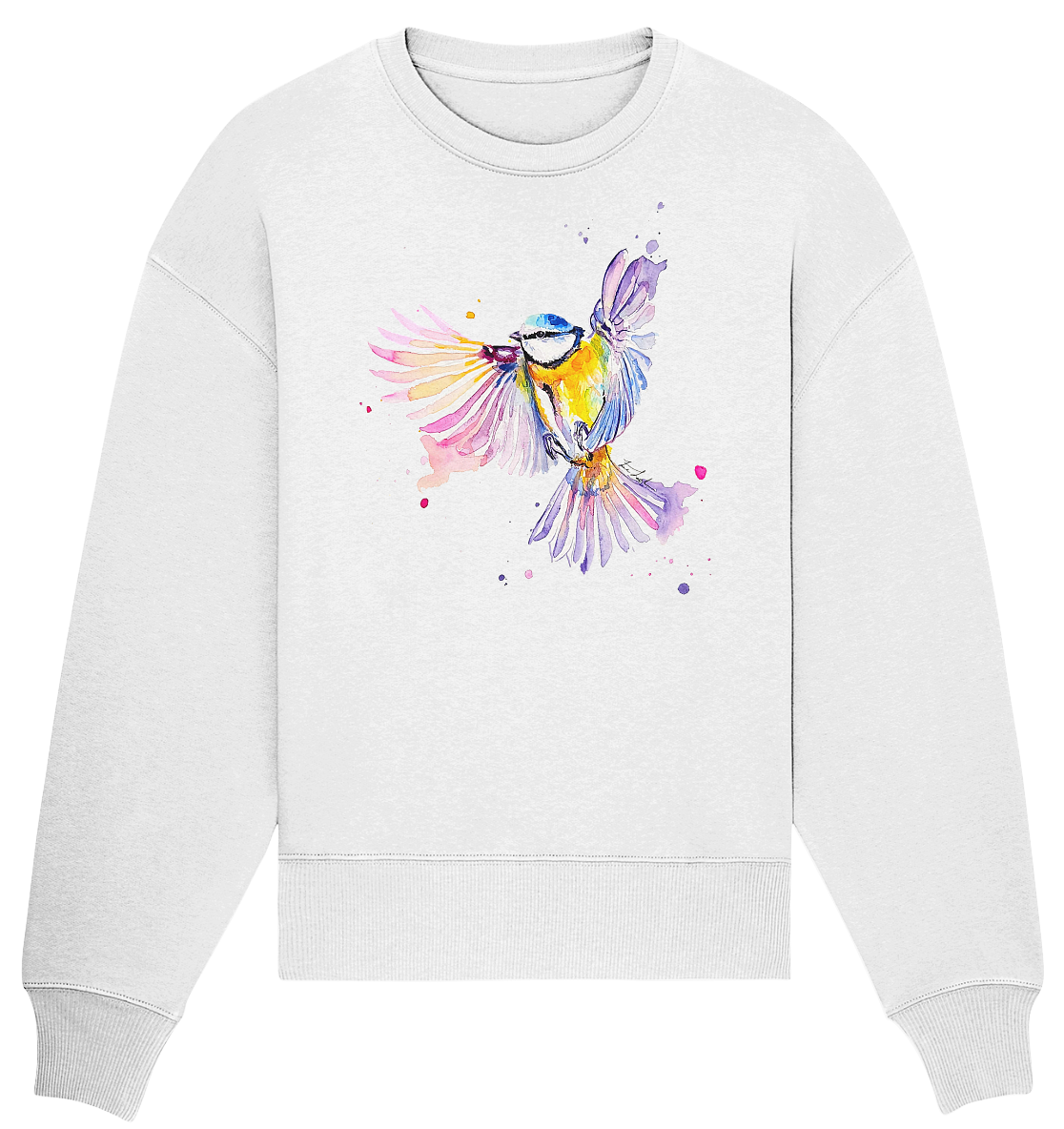 Motiv Blaumeise - Organic Oversize Sweatshirt