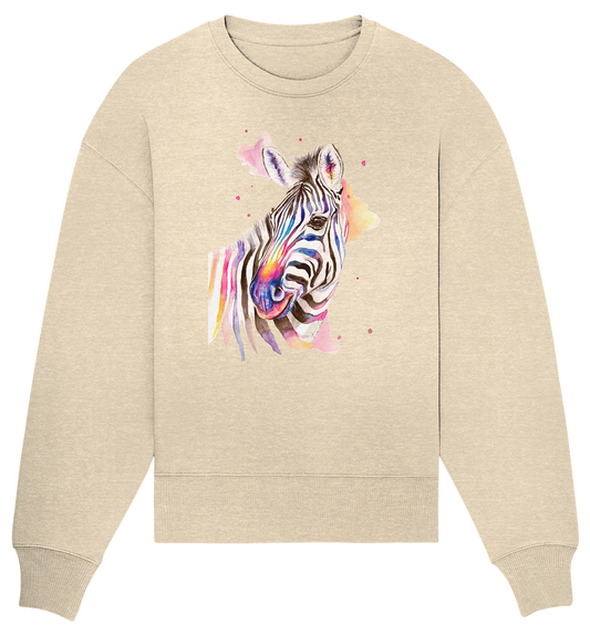 Buntes Zebra - Organic Oversize Sweatshirt