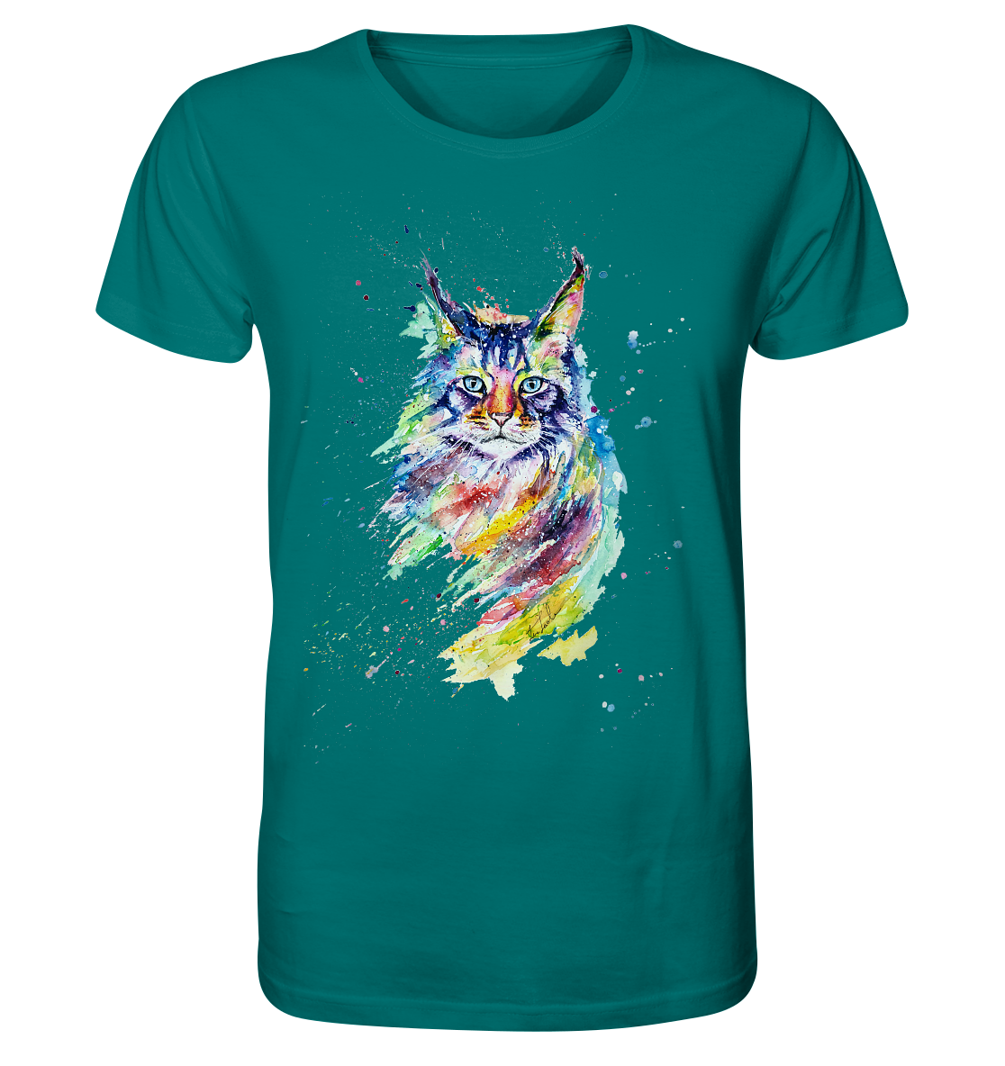 Bunte Katze - Organic Shirt