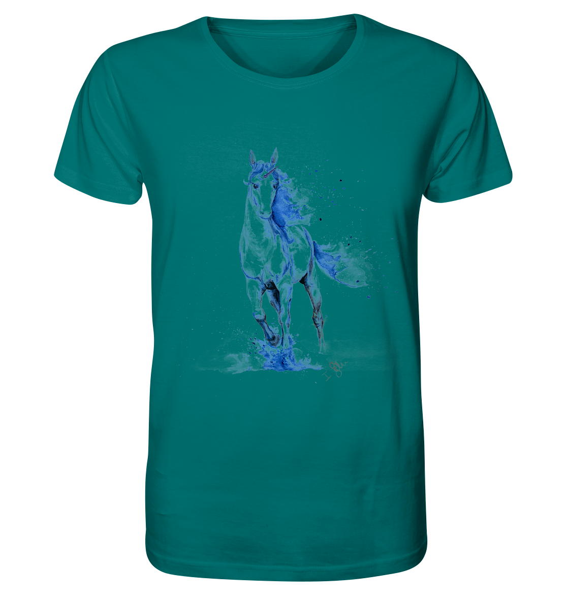 Blaues Einhorn - Organic Shirt