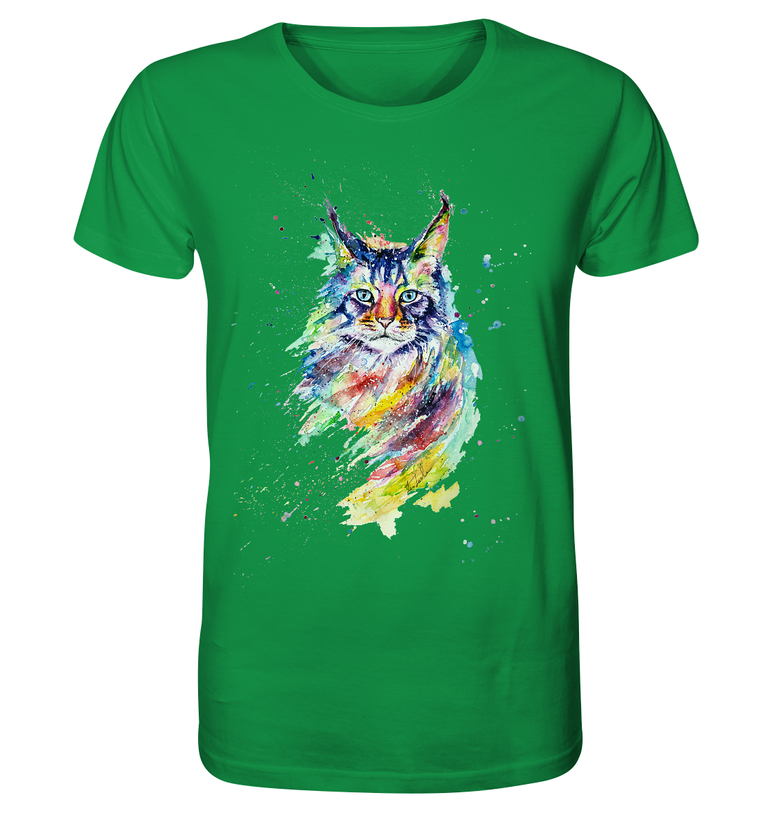 Bunte Katze - Organic Shirt