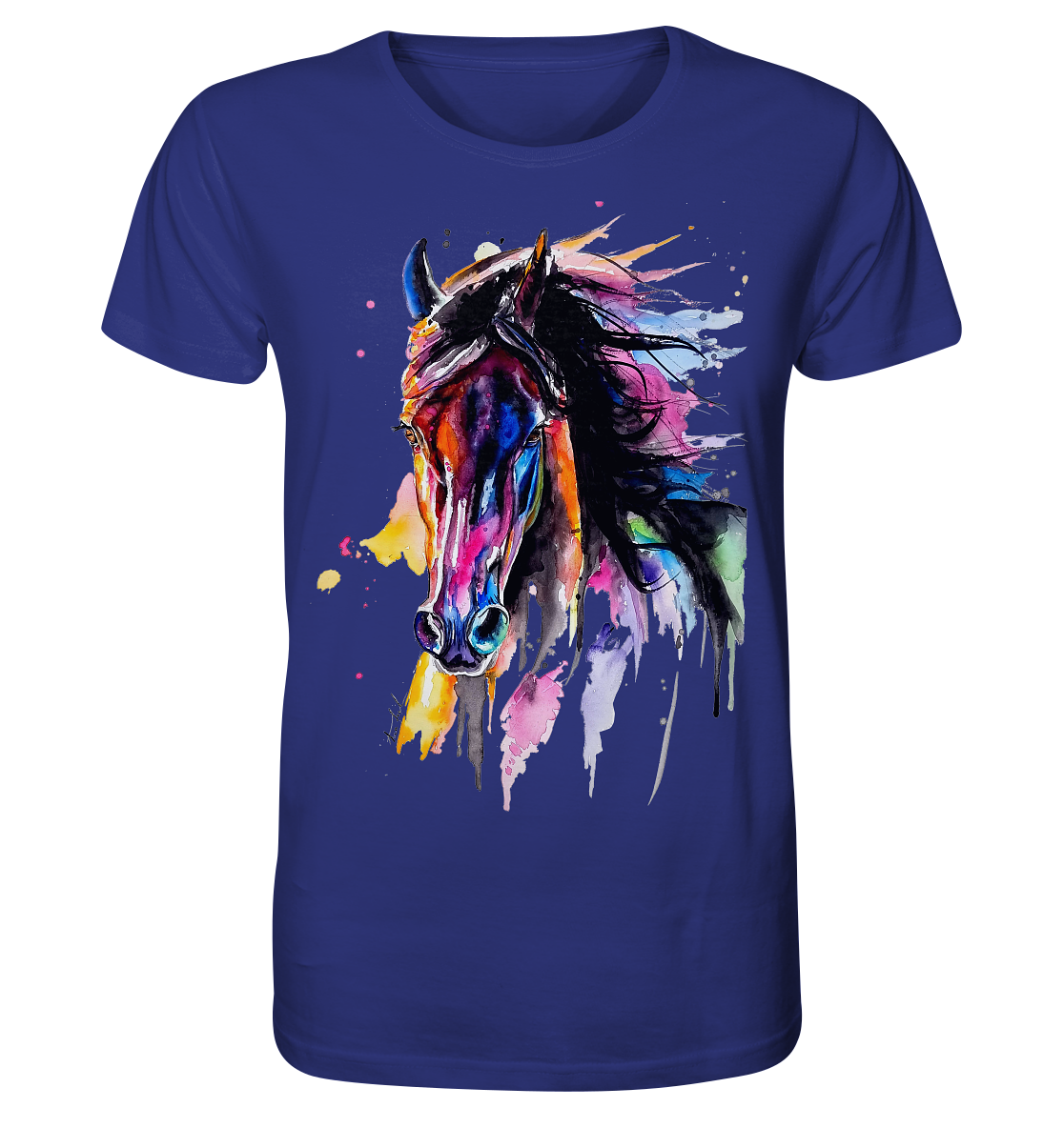 Schwarzes Pferd - Organic Shirt