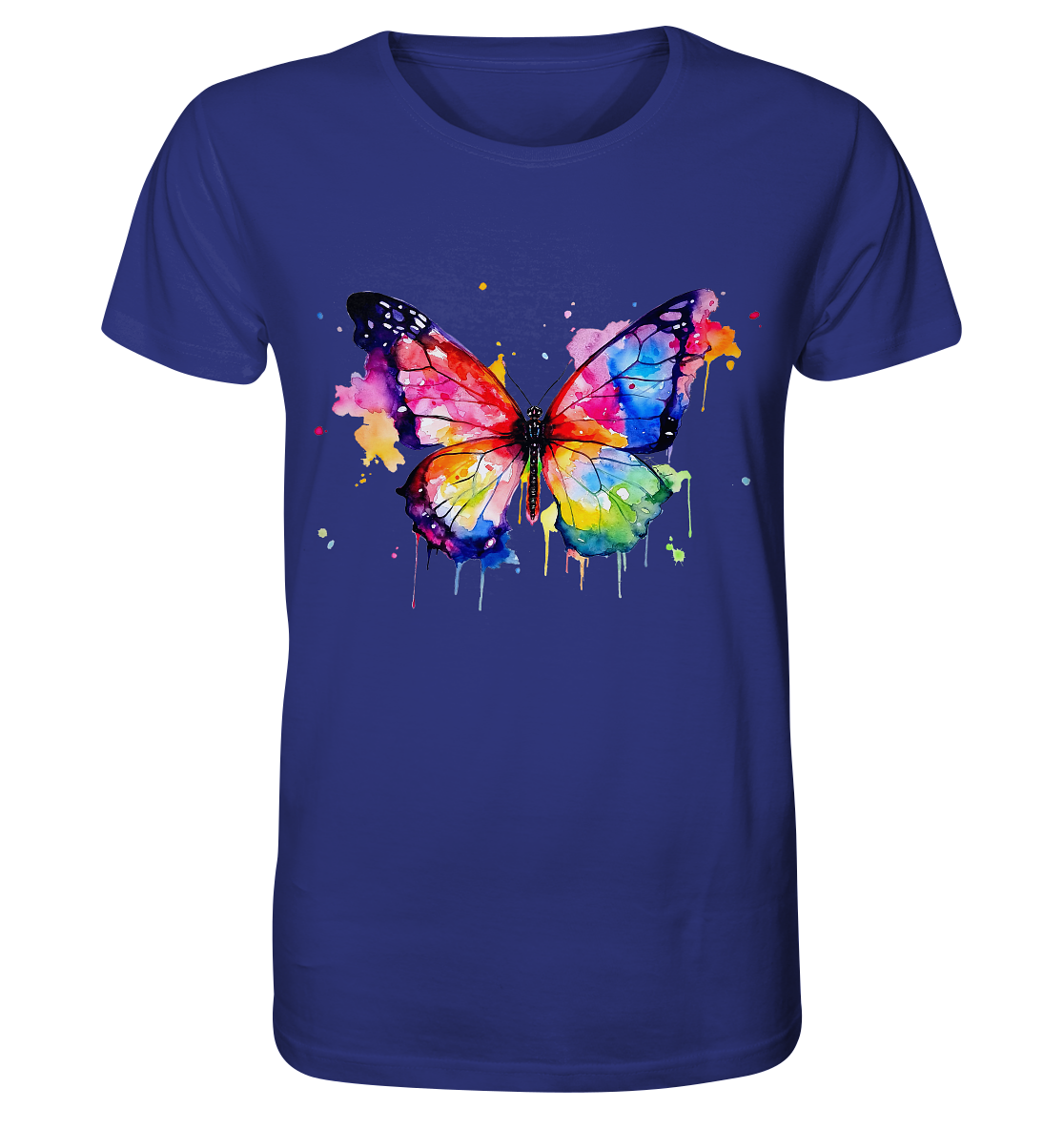 Motiv farbenfroher Schmetterling - Organic Shirt