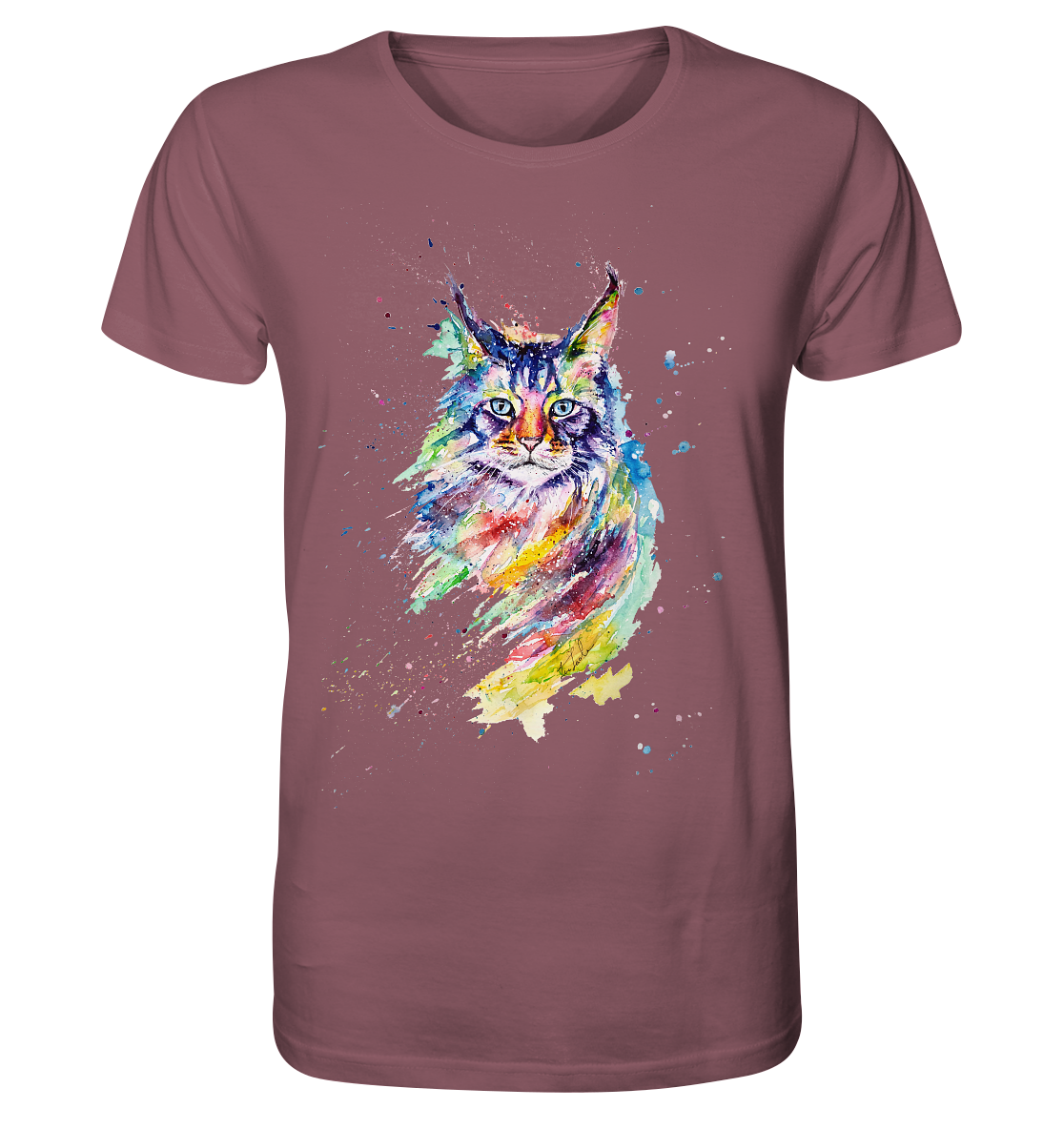 Bunte Katze - Organic Shirt