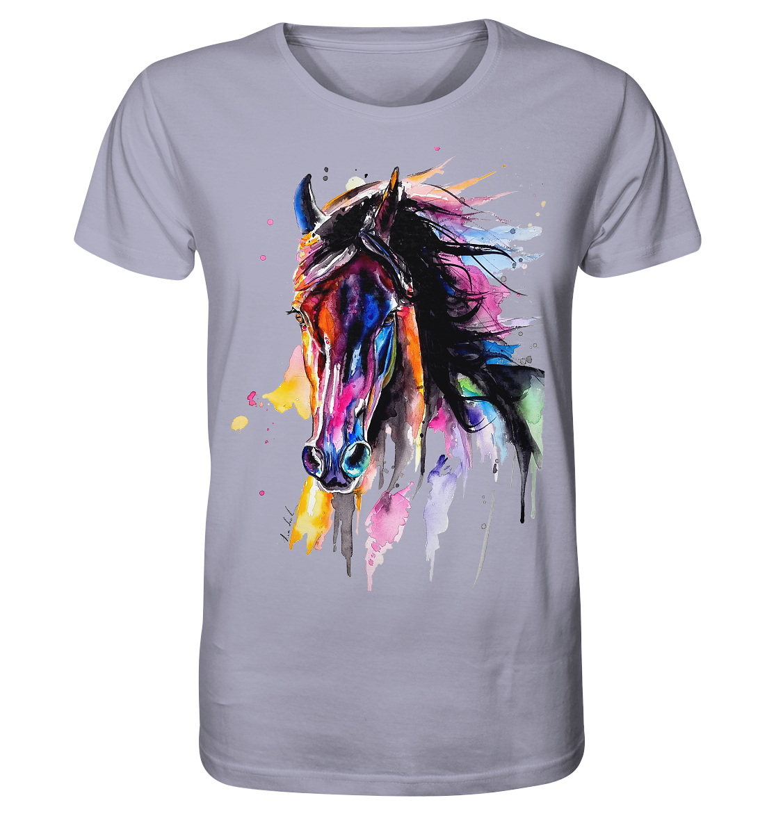 Schwarzes Pferd - Organic Shirt