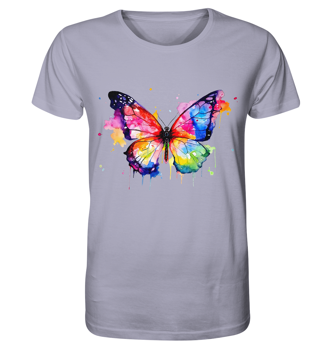 Motiv farbenfroher Schmetterling - Organic Shirt