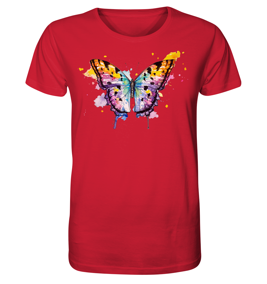 Bunter Schmetterling - Organic Shirt