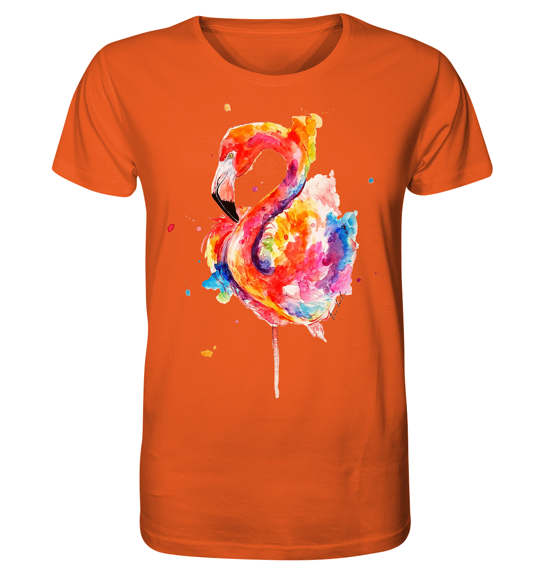 Buntes Flamingo - Organic Shirt