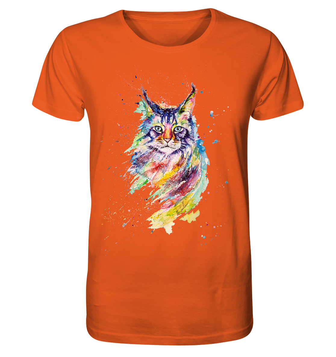 Bunte Katze - Organic Shirt