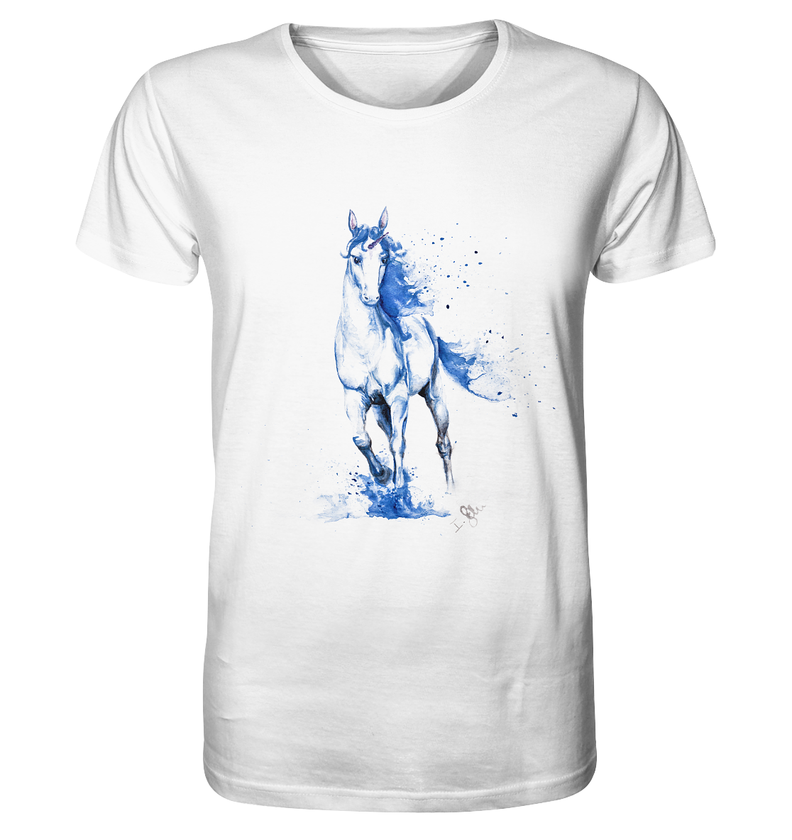 Blaues Einhorn - Organic Shirt