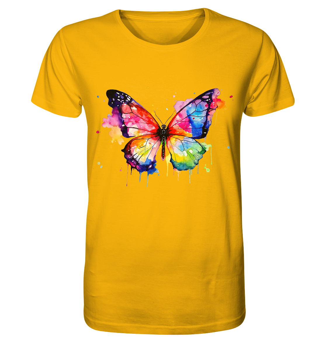 Motiv farbenfroher Schmetterling - Organic Shirt