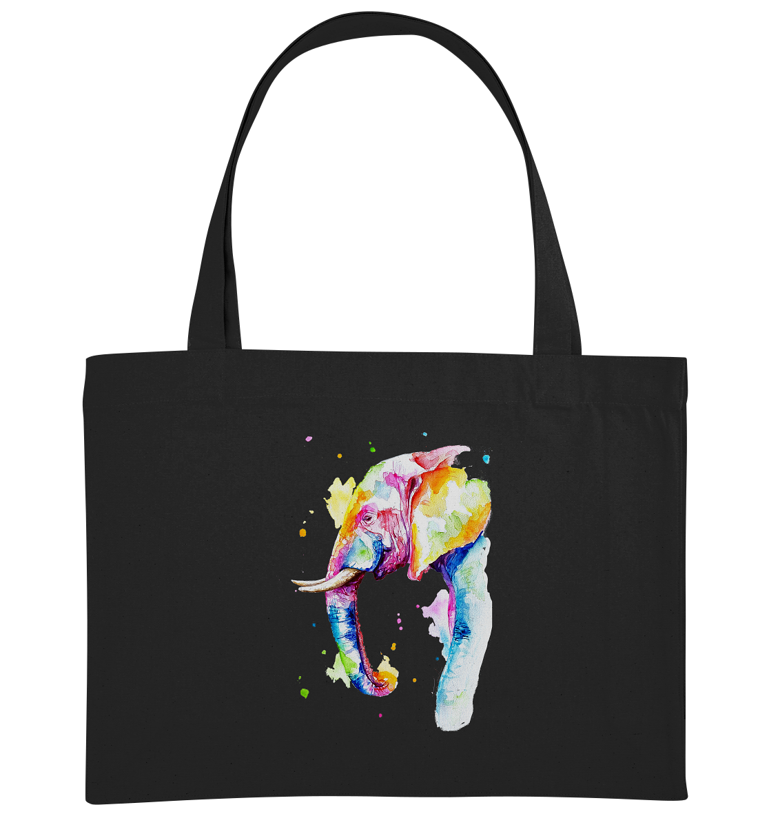 Bunter Elefant - Organic Shopping-Bag