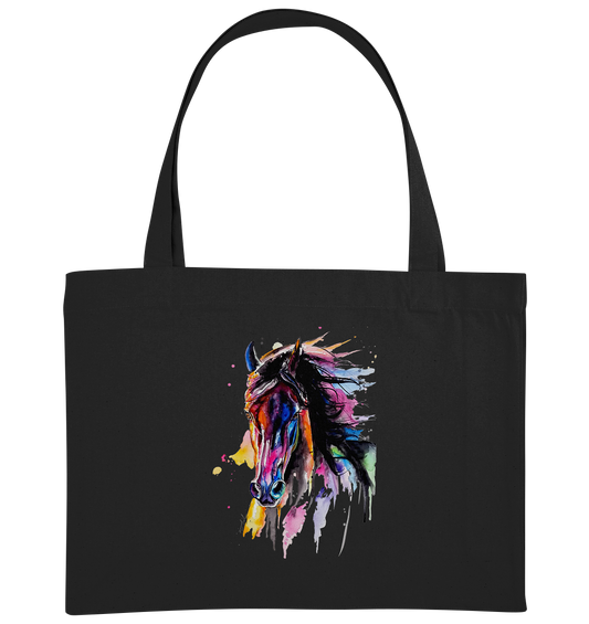 Schwarzes Pferd - Organic Shopping-Bag