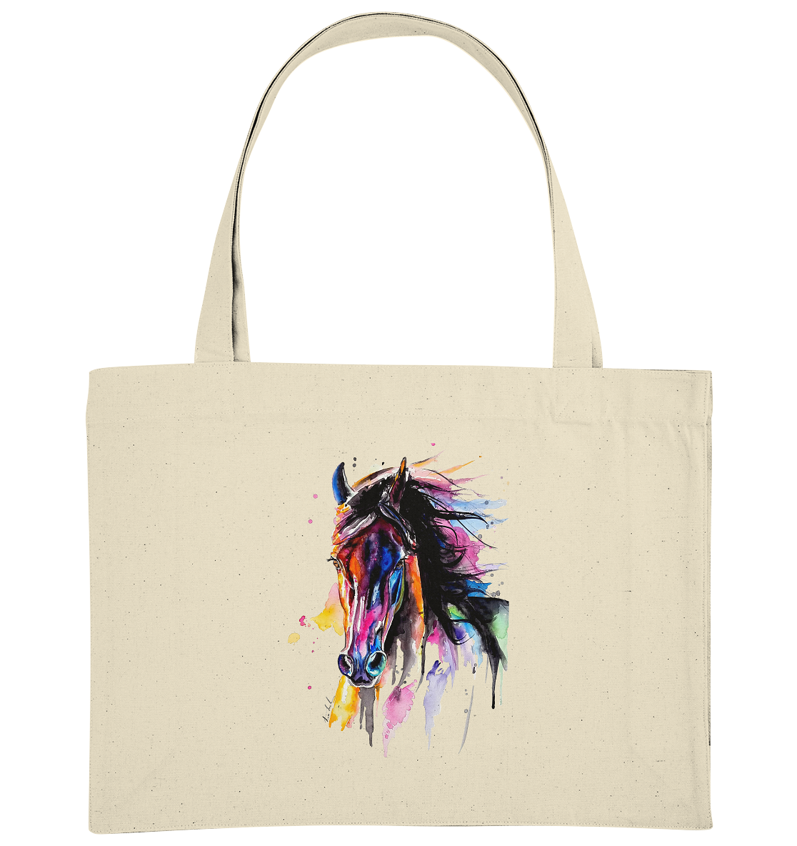 Schwarzes Pferd - Organic Shopping-Bag