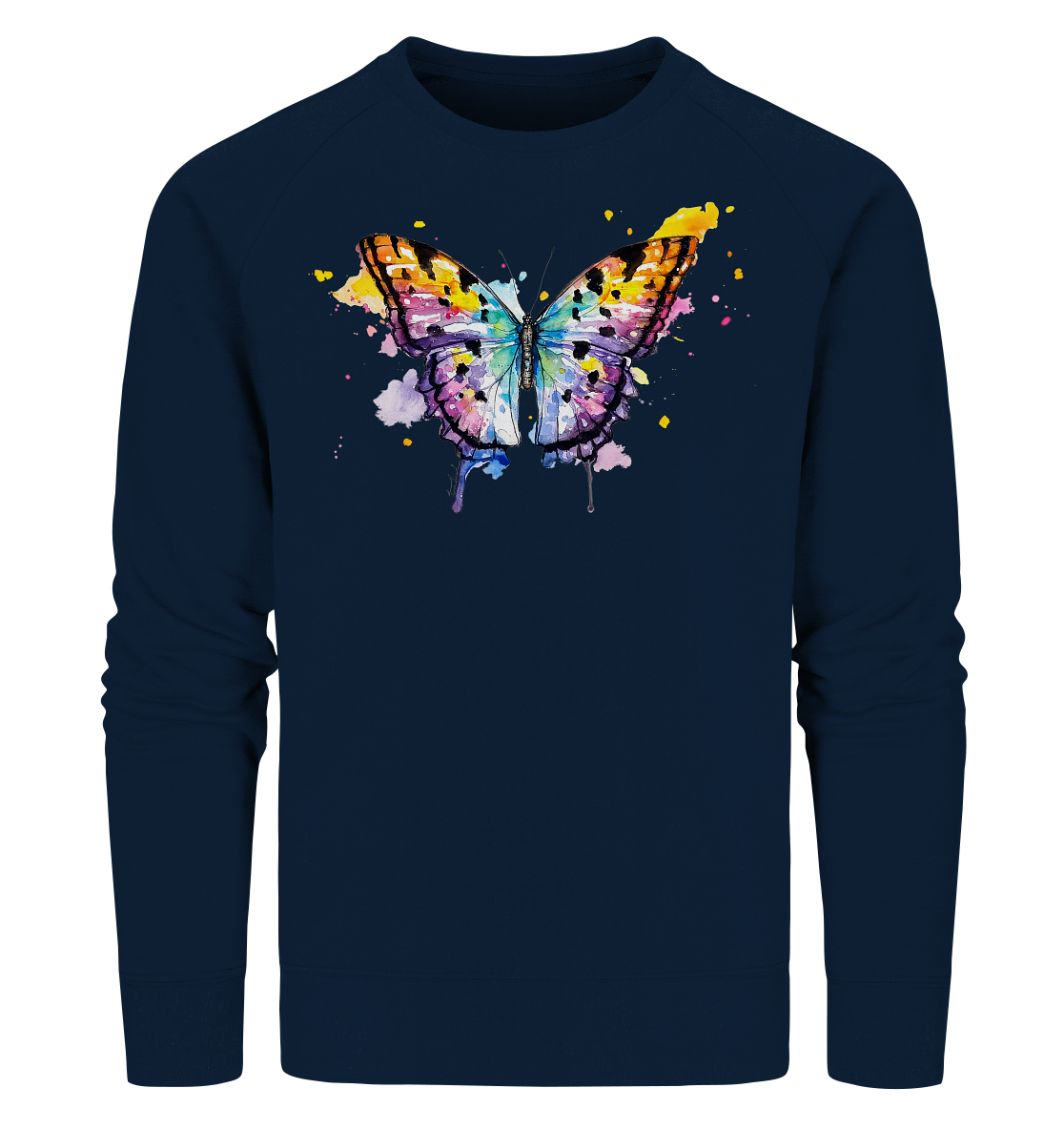 Bunter Schmetterling - Organic Sweatshirt