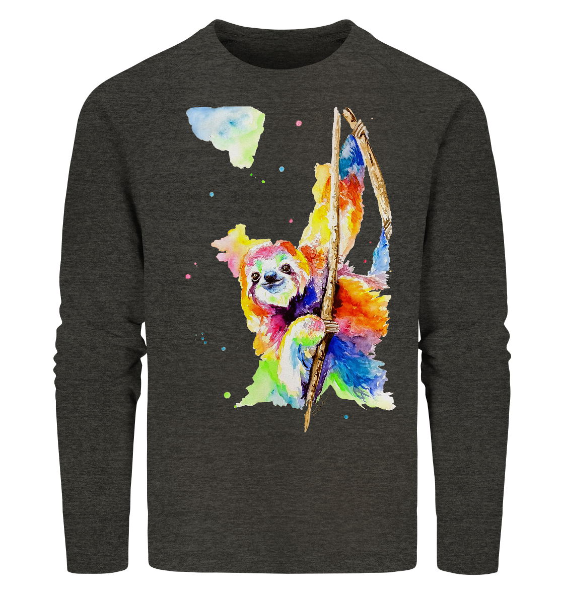 Buntes Faultier - Organic Sweatshirt