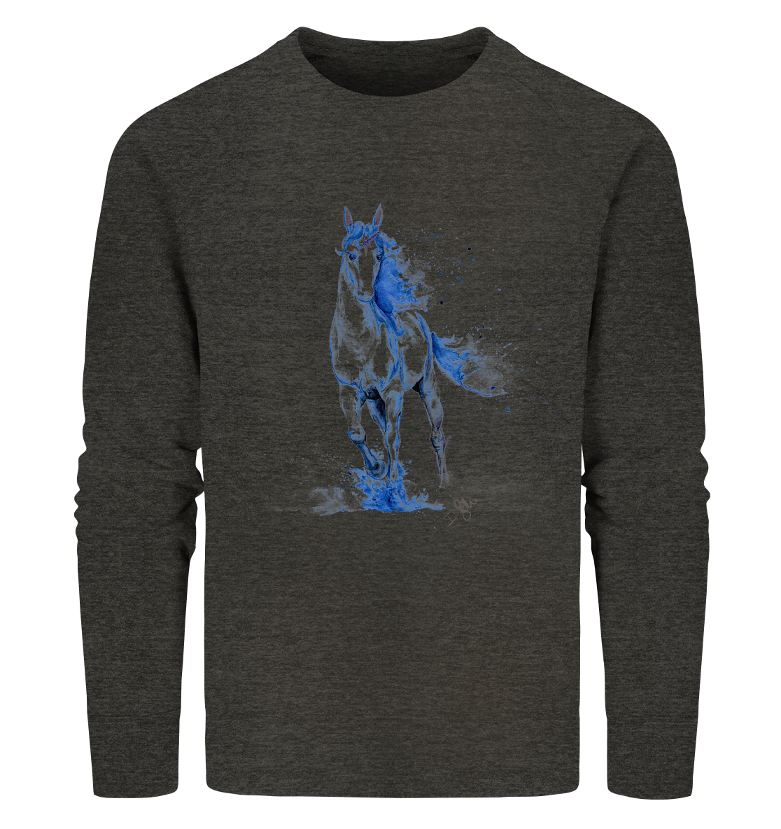 Blaues Einhorn - Organic Sweatshirt