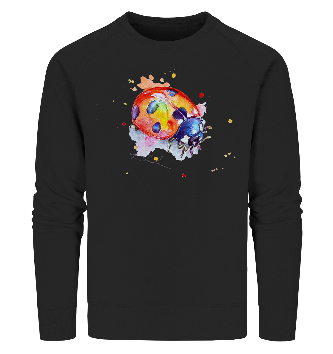 Bunter Marienkäfer - Organic Sweatshirt