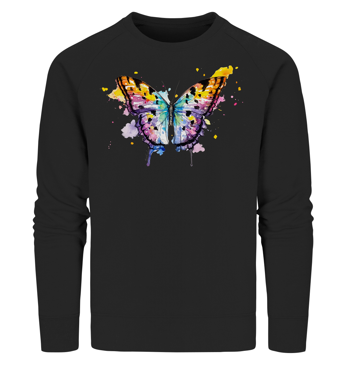 Bunter Schmetterling - Organic Sweatshirt