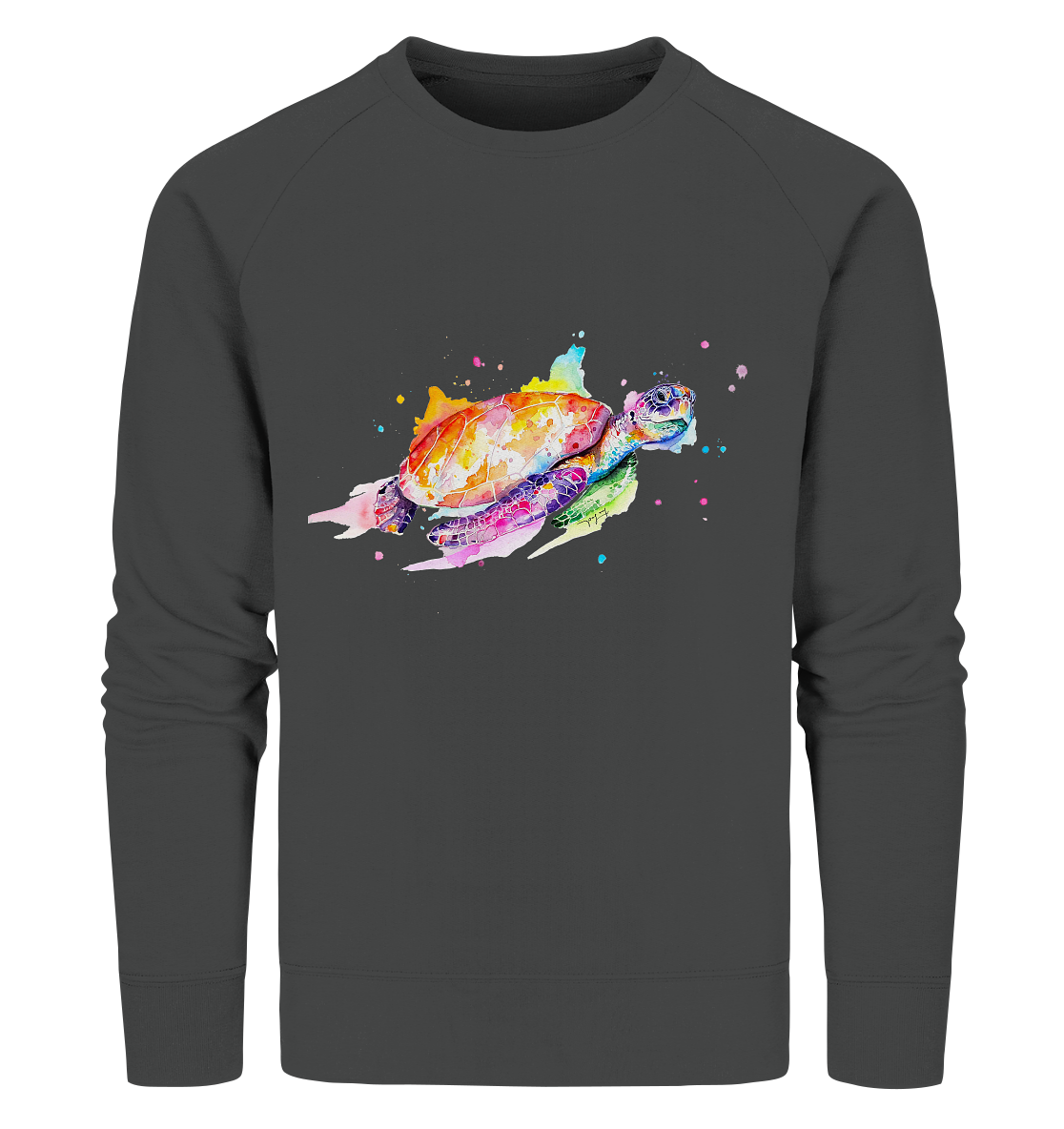 Bunte Meeresschildkröte - Organic Sweatshirt