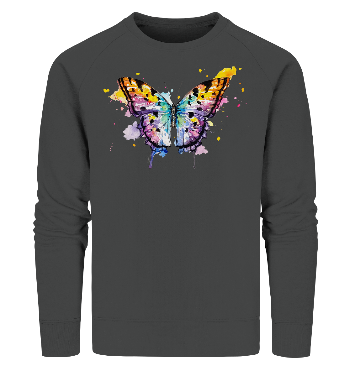 Bunter Schmetterling - Organic Sweatshirt