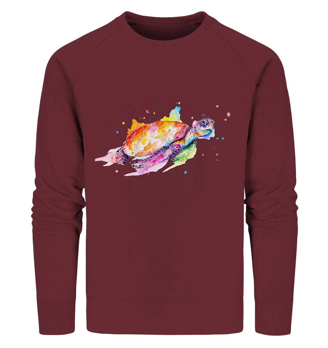 Bunte Meeresschildkröte - Organic Sweatshirt