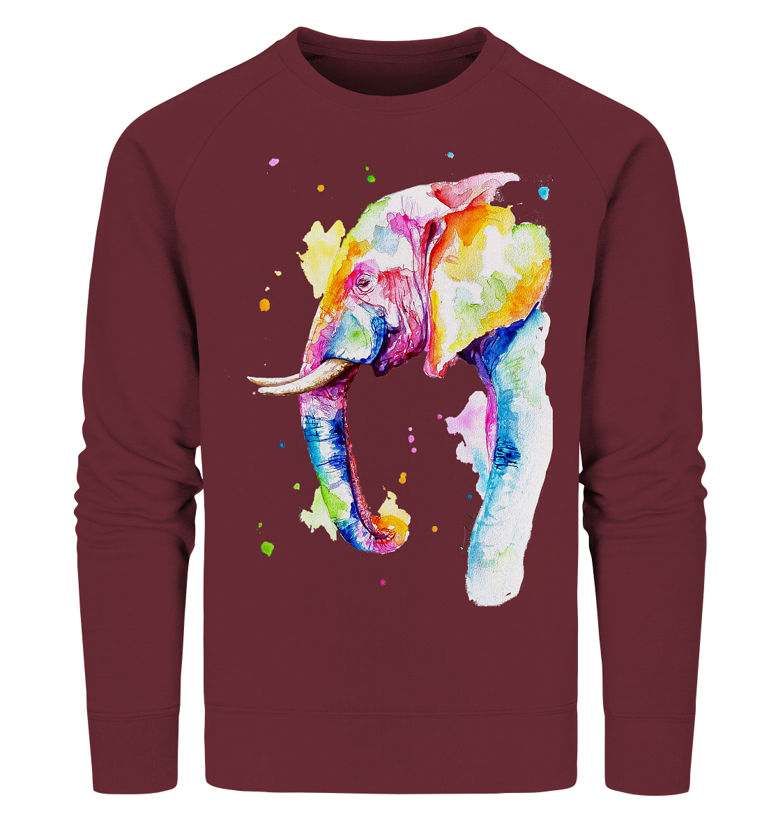 Bunter Elefant - Organic Sweatshirt