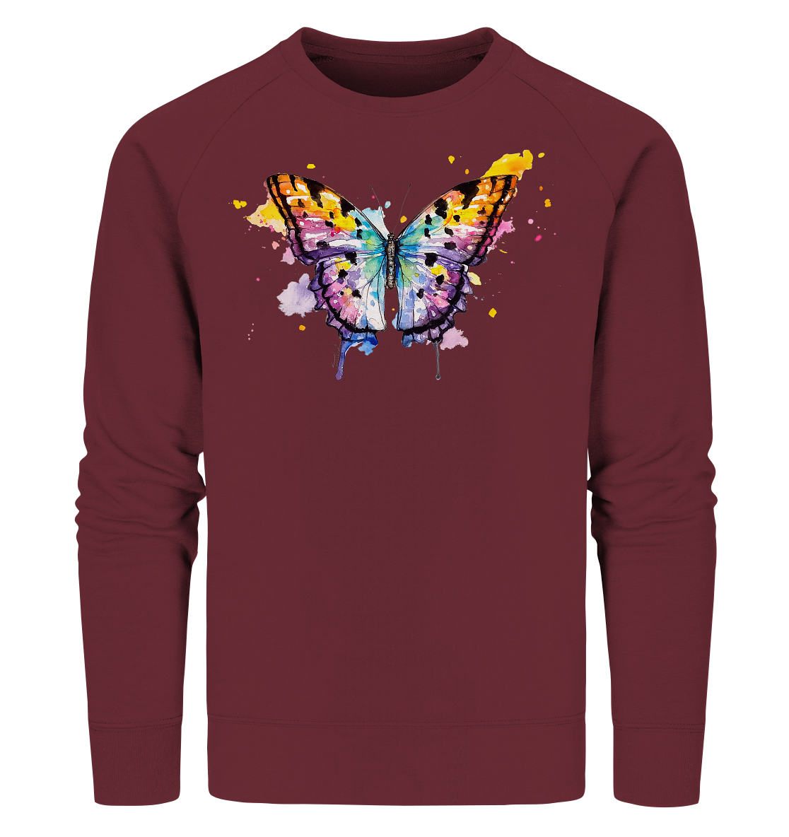 Bunter Schmetterling - Organic Sweatshirt