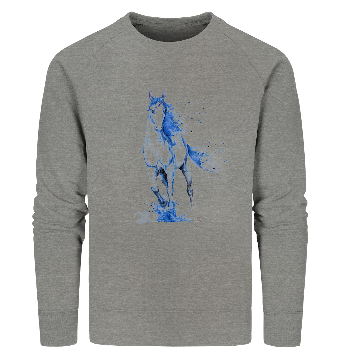 Blaues Einhorn - Organic Sweatshirt