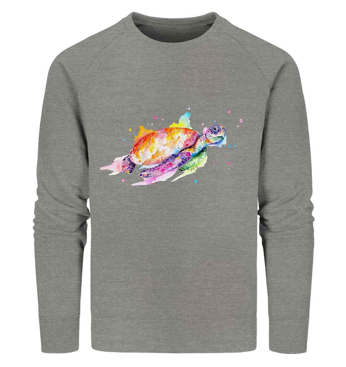 Bunte Meeresschildkröte - Organic Sweatshirt