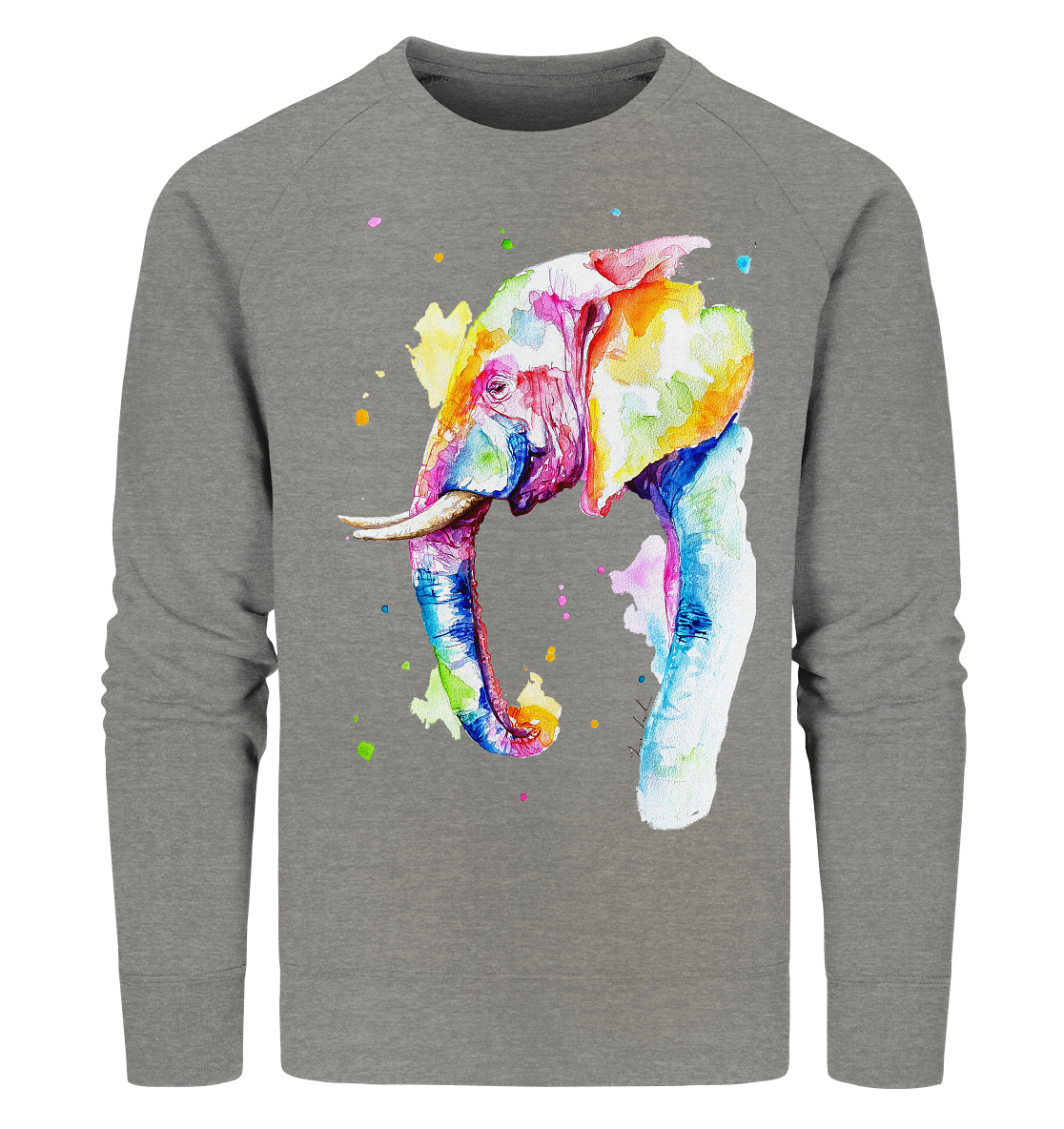 Bunter Elefant - Organic Sweatshirt