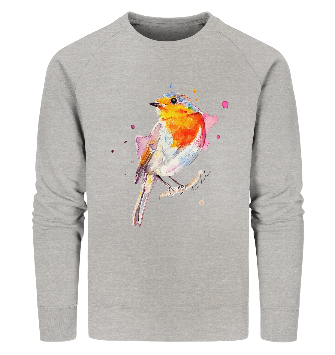 Buntes Rotkehlchen - Organic Sweatshirt