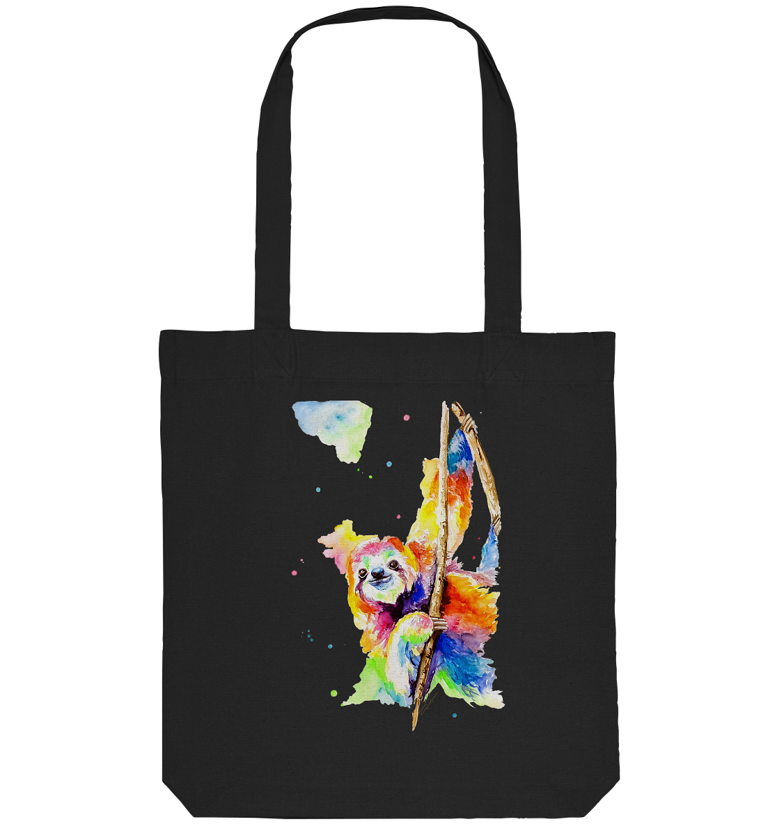 Buntes Faultier - Organic Tote-Bag