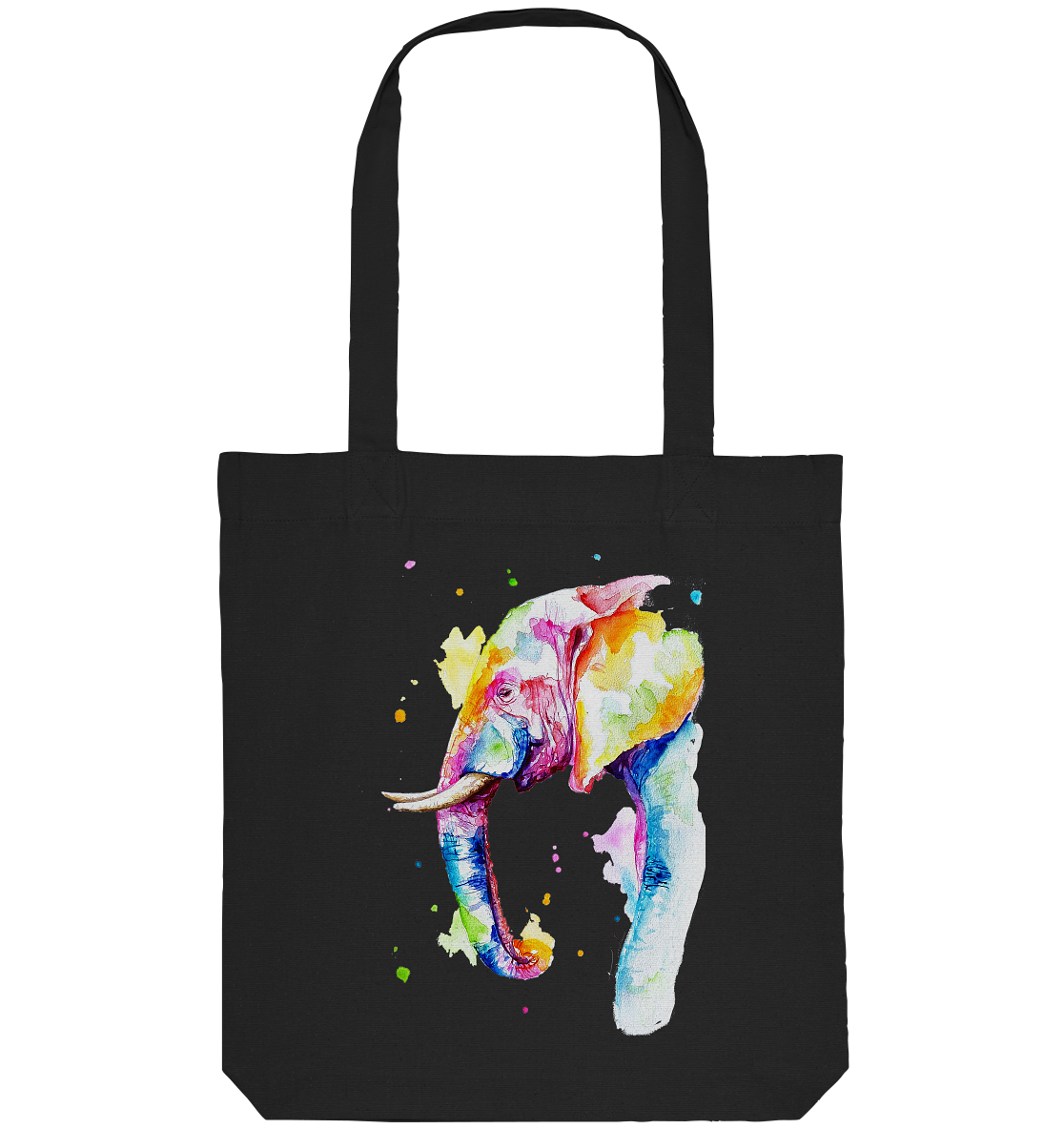 Bunter Elefant - Organic Tote-Bag